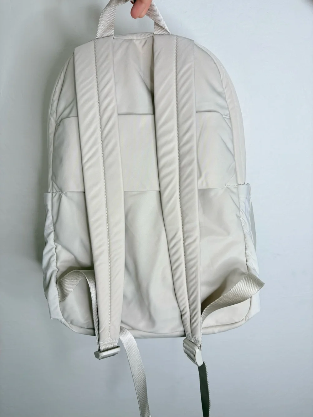 Away Large Featherlight Backpack Ivory Cream Travel Laptop Backpack Lightweight
